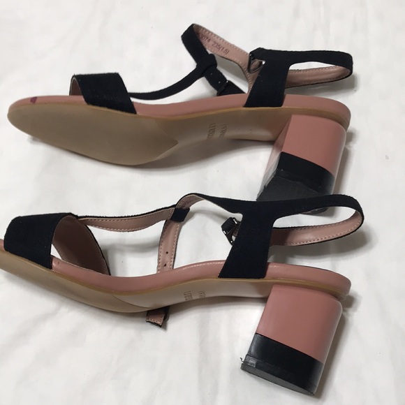 Inman suede leather sandals with rounded heel. EUC - Picture 5 of 6